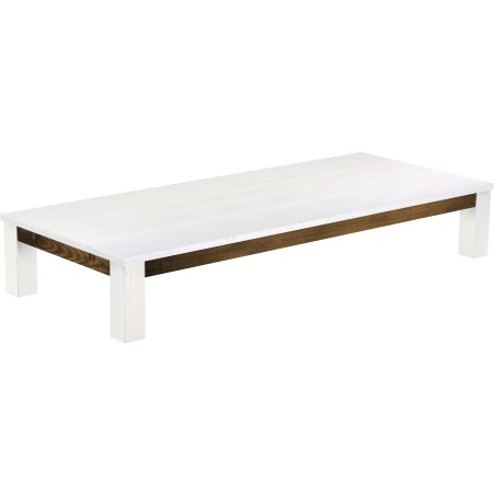 Couchtisch 240x100 Rio Classico Snow Eiche massiver Pinien Wohnzimmertisch