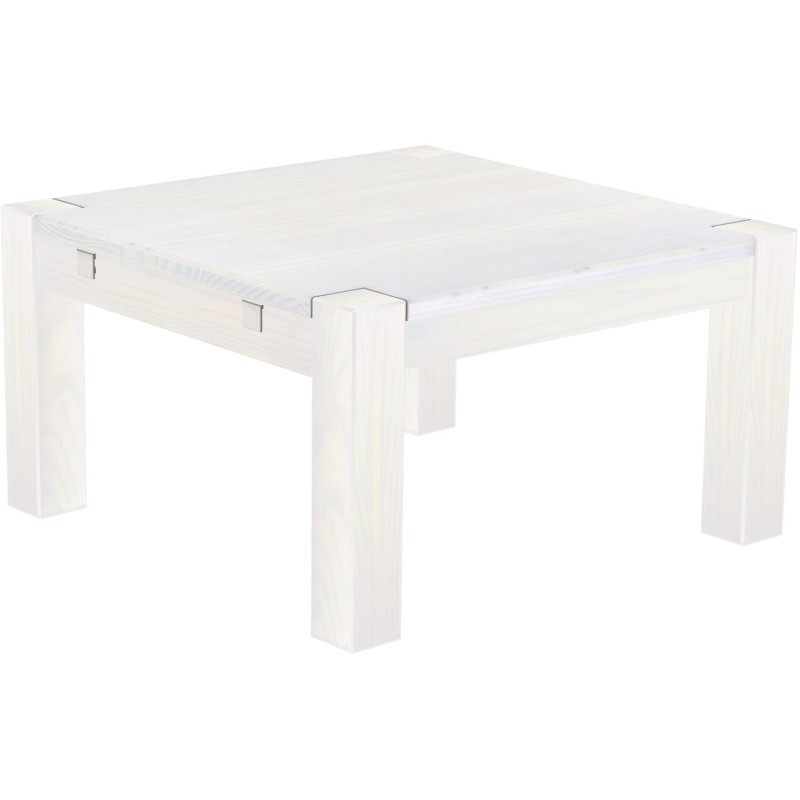 Couchtisch 80x80 Rio Kanto Pinie Weiss massiver Pinien Wohnzimmertisch