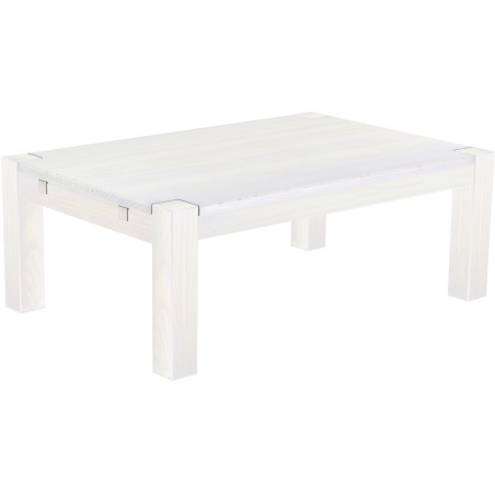 Couchtisch 120x80 Rio Kanto Pinie Weiss massiver Pinien Wohnzimmertisch