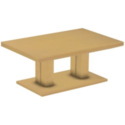 Couchtisch 120x80 Rio UNO Farbton Sand massiver Pinien Holztisch - Säulentisch