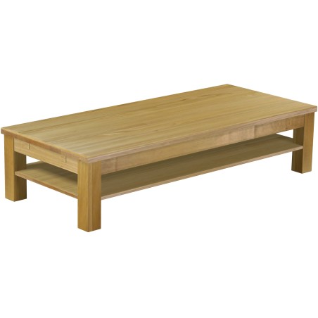 Couchtisch 170x73 Rio Classico Brasil massiver Pinien Holztisch mit Ablage