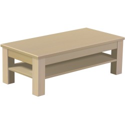 Couchtisch 115x56 Rio Classico Birke massiver Pinien Holztisch mit Ablage