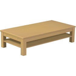 Couchtisch 160x80 Rio Classico Sand massiver Pinien Holztisch mit Ablage