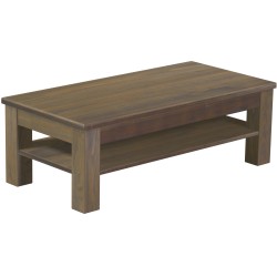 Couchtisch 115x56 Rio Classico Graphitgrau massiver Pinien Holztisch mit Ablage