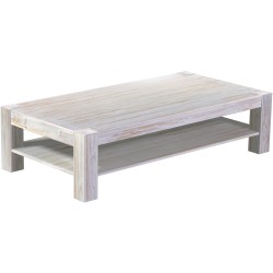 Couchtisch 180x90 Rio Kanto Shabby Brasil massiver Pinien Holztisch mit Ablage