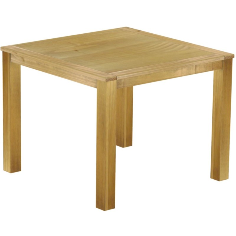 Bartisch 140x140 Rio Classico Brasil massiver Pinien Hochtisch  - Tischplatte mit Sperrholzeinlage