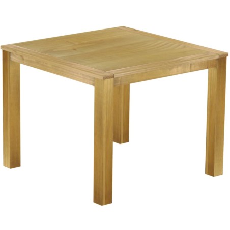 Bartisch 140x140 Rio Classico Brasil massiver Pinien Hochtisch  - Tischplatte mit Sperrholzeinlage