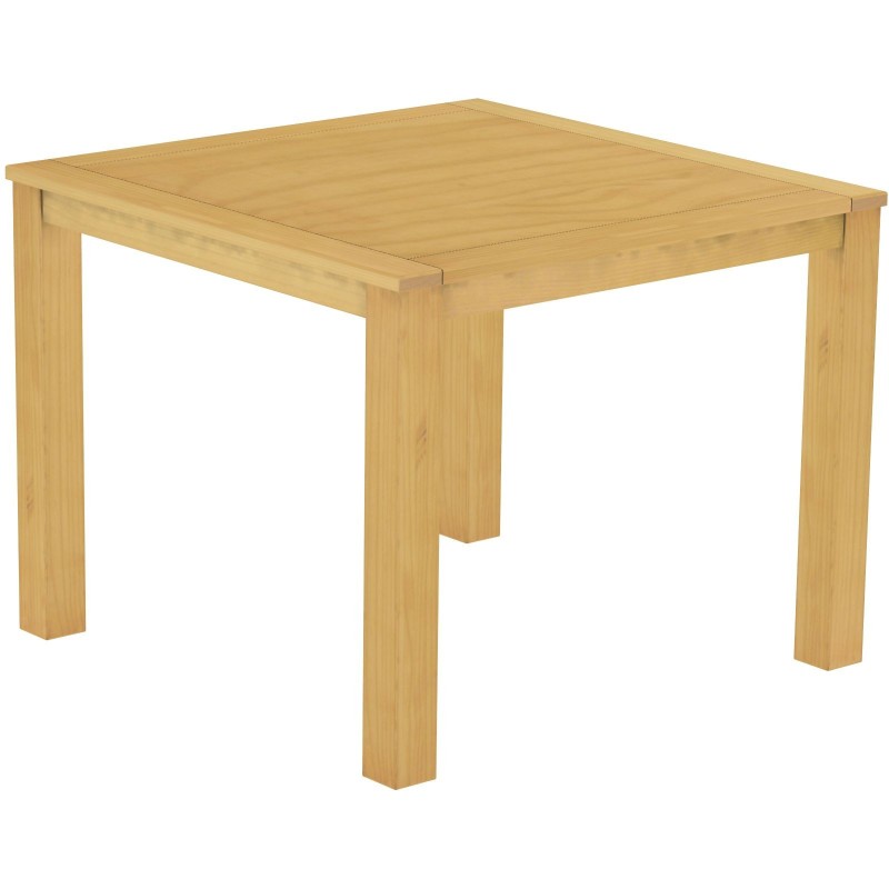 Bartisch 140x140 Rio Classico Eiche hell massiver Pinien Hochtisch  - Tischplatte mit Sperrholzeinlage