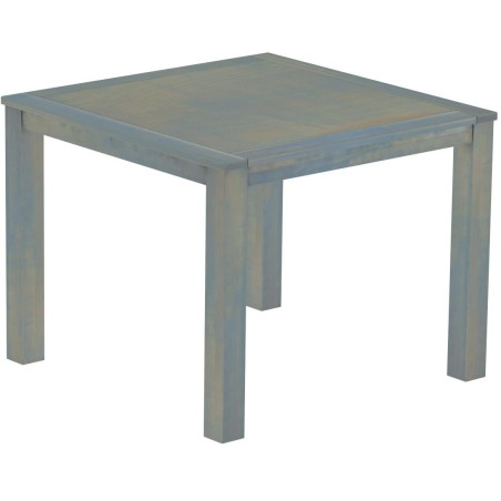 Bartisch 140x140 Rio Classico Taubengrau massiver Pinien Hochtisch  - Tischplatte mit Sperrholzeinlage