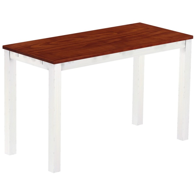 Bartisch 180x80 Rio Classico Mahagoni Weiss massiver Pinien Hochtisch