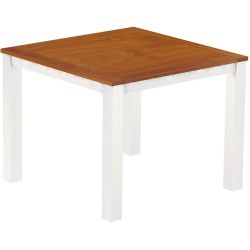 Bartisch 140x140 Rio Classico Kirschbaum Weiss massiver Pinien Hochtisch  - Tischplatte mit Sperrholzeinlage