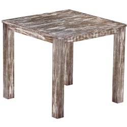 Bartisch 120x120 Rio Classico Shabby Antik Eiche massiver Pinien Hochtisch