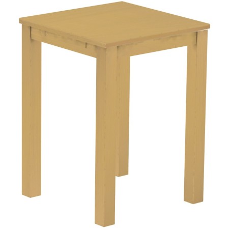 Bartisch 80x80 Rio Classico Sand massiver Pinien Hochtisch