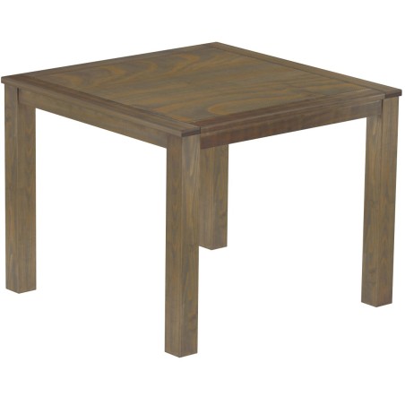 Bartisch 140x140 Rio Classico Graphitgrau massiver Pinien Hochtisch  - Tischplatte mit Sperrholzeinlage