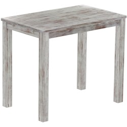 Bartisch 130x80 Rio Classico Shabby Nussbaum massiver Pinien Hochtisch