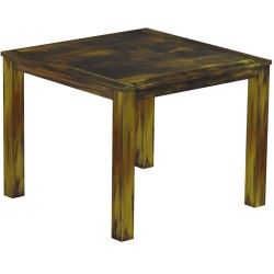 Bartisch 140x140 Rio Classico Goldmix massiver Pinien Hochtisch  - Tischplatte mit Sperrholzeinlage