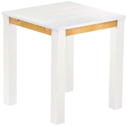 Bartisch 100x100 Rio Classico Snow Honig massiver Pinien Hochtisch