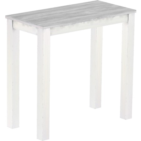 Bartisch 115x56 Rio Classico Beton Weiss massiver Pinien Hochtisch