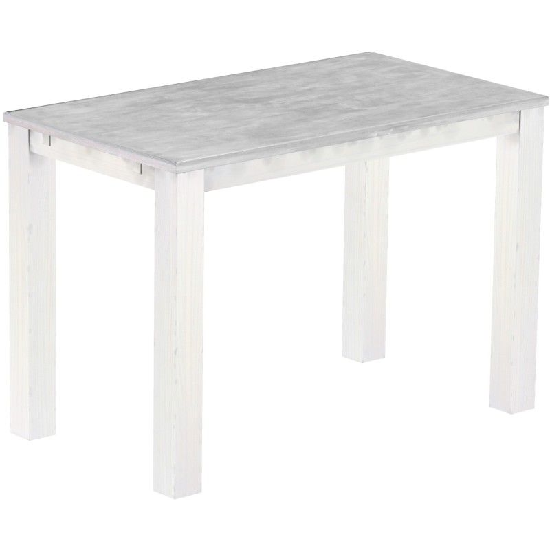 Bartisch 160x90 Rio Classico Beton Weiss massiver Pinien Hochtisch