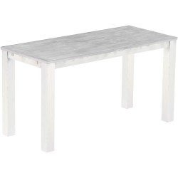 Bartisch 208x90 Rio Classico Beton Weiss massiver Pinien Hochtisch