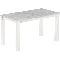 Bartisch 200x100 Rio Classico Beton Weiss massiver Pinien Hochtisch