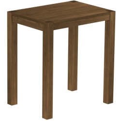 Bartisch 100x73 Rio Kanto Nussbaum massiver Pinien Hochtisch