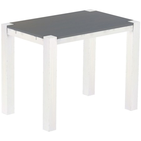 Bartisch 140x90 Rio Kanto Seidengrau Weiss massiver Pinien Hochtisch