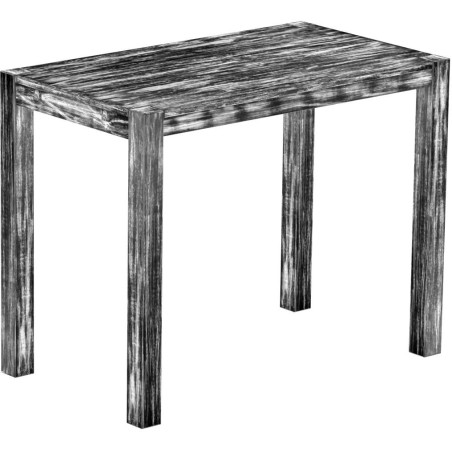 Bartisch 140x80 Rio Kanto Shabby Antik Ebenholz massiver Pinien Hochtisch