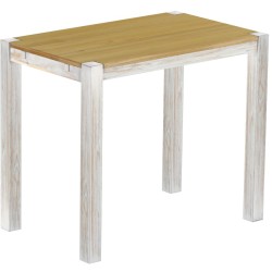 Bartisch 130x80 Rio Kanto Shabby Platte Brasil massiver Pinien Hochtisch