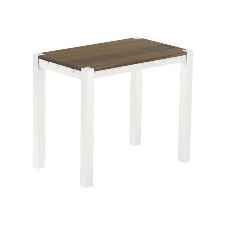 Bartisch 130x80 Rio Kanto Graphitgrau Weiss massiver Pinien Hochtisch