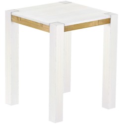 Bartisch 90x90 Rio Kanto Snow Brasil massiver Pinien Hochtisch