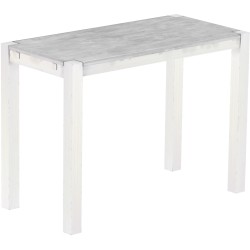 Bartisch 150x73 Rio Kanto Beton Weiss massiver Pinien Hochtisch