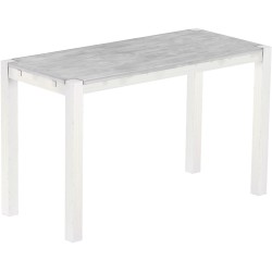 Bartisch 180x80 Rio Kanto Beton Weiss massiver Pinien Hochtisch