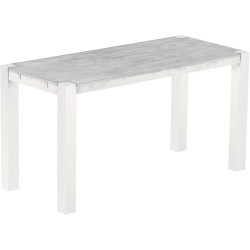 Bartisch 208x90 Rio Kanto Beton Weiss massiver Pinien Hochtisch