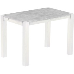 Bartisch 160x100 Rio Kanto Beton Weiss massiver Pinien Hochtisch