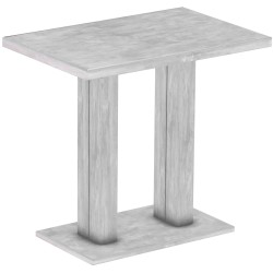 Bartisch 120x80 Rio UNO Farbton Beton massiver Pinien Hochtisch - Säulentisch