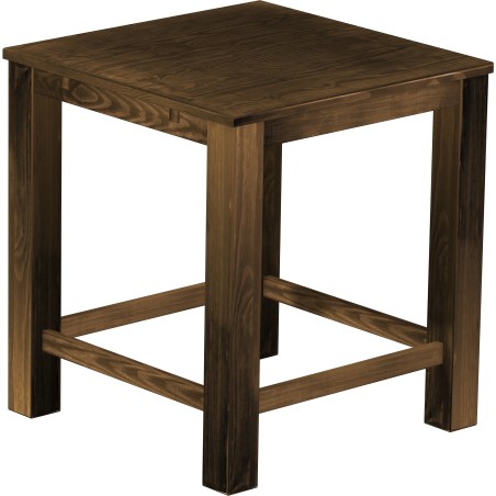 Bartisch 100x100 Rio Classico Eiche antik massiver Pinien Hochtisch mit Fußleisten