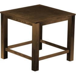 Bartisch 120x120 Rio Classico Eiche antik massiver Pinien Hochtisch mit Fußleisten