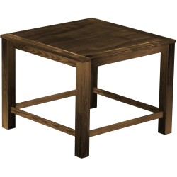 Bartisch 140x140 Rio Classico Eiche antikHochtisch mit Fußleisten - Tischplatte mit Sperrholzeinlage