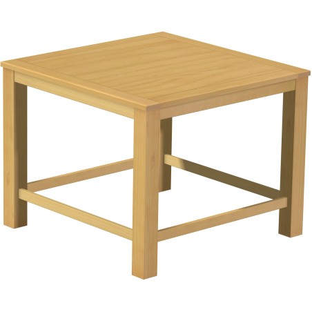 Bartisch 140x140 Rio Classico Eiche hellHochtisch mit Fußleisten - Tischplatte mit Sperrholzeinlage