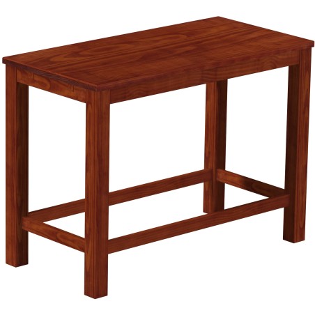 Bartisch 150x73 Rio Classico Mahagoni massiver Pinien Hochtisch mit Fußleisten