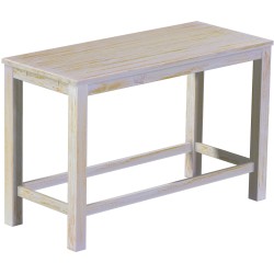 Bartisch 170x73 Rio Classico Shabby Honig massiver Pinien Hochtisch mit Fußleisten