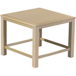 Bartisch 140x140 Rio Classico BirkeHochtisch mit Fußleisten - Tischplatte mit Sperrholzeinlage