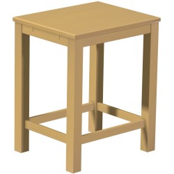 Bartisch 90x73 Rio Classico Sand massiver Pinien Hochtisch mit Fußleisten