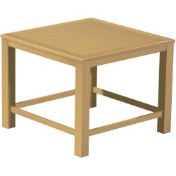 Bartisch 140x140 Rio Classico SandHochtisch mit Fußleisten - Tischplatte mit Sperrholzeinlage