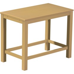 Bartisch 140x80 Rio Classico Sand massiver Pinien Hochtisch mit Fußleisten