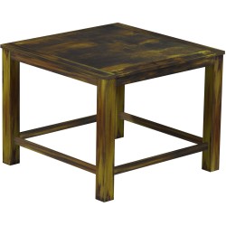 Bartisch 140x140 Rio Classico GoldmixHochtisch mit Fußleisten - Tischplatte mit Sperrholzeinlage