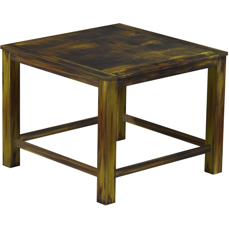Bartisch 140x140 Rio Classico GoldmixHochtisch mit Fußleisten - Tischplatte mit Sperrholzeinlage