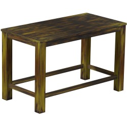 Bartisch 180x90 Rio Classico Goldmix massiver Pinien Hochtisch mit Fußleisten