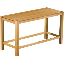Bartisch 200x80 Rio Kanto Honig massiver Pinien Hochtisch mit Fußleisten